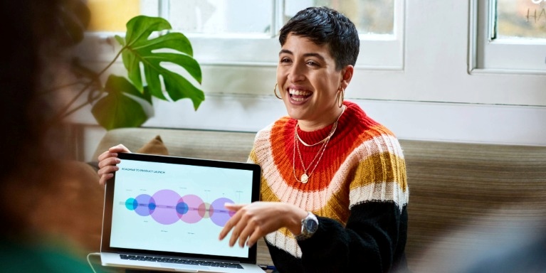 Women working on laptop