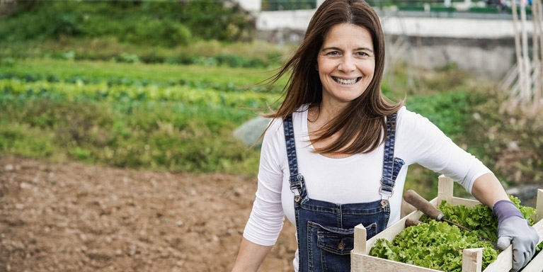 Self-employed business owner working outdoors, illustrating planning for long-term financial security.