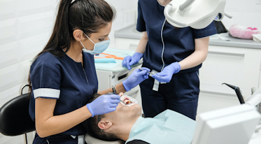 A Doctor in their surgery