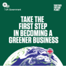 UK Government logo with our planet