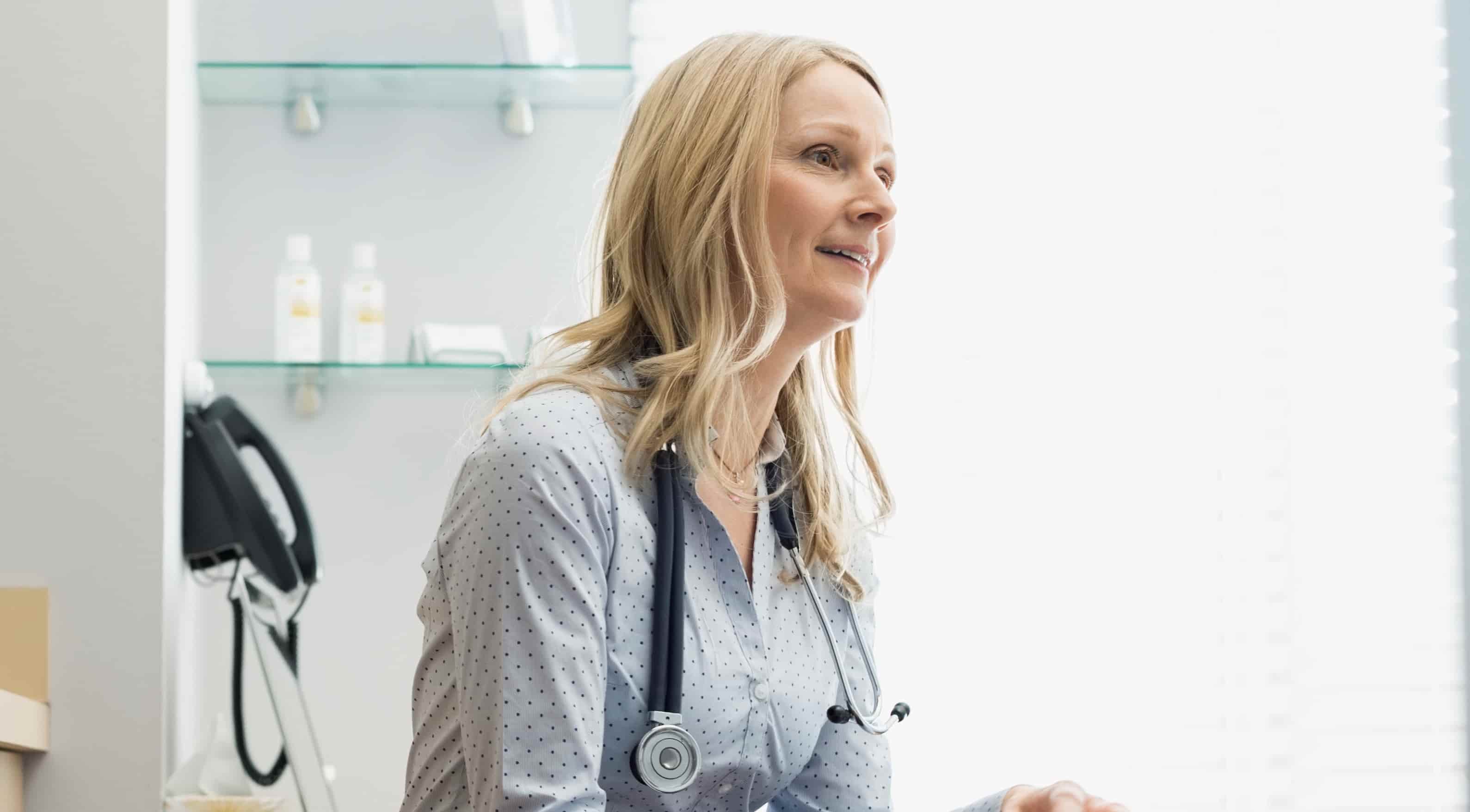 A Doctor in their surgery