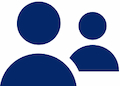 Bank of Scotland two-person icon