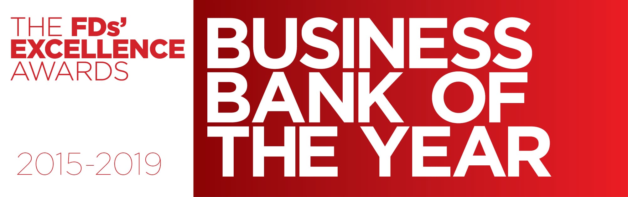 The FDs' Excellence Awards 2015-2019 Business Bank of the Year